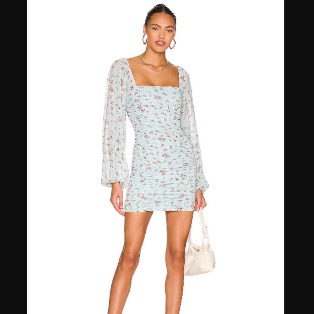More To Come Jaliyah Ruched Mini Dress - Small